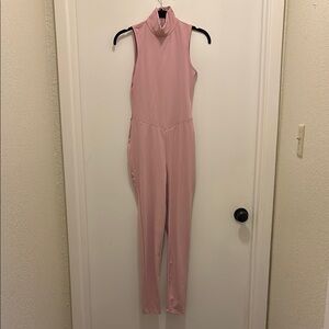 Pink Sleeveless Jumpsuit